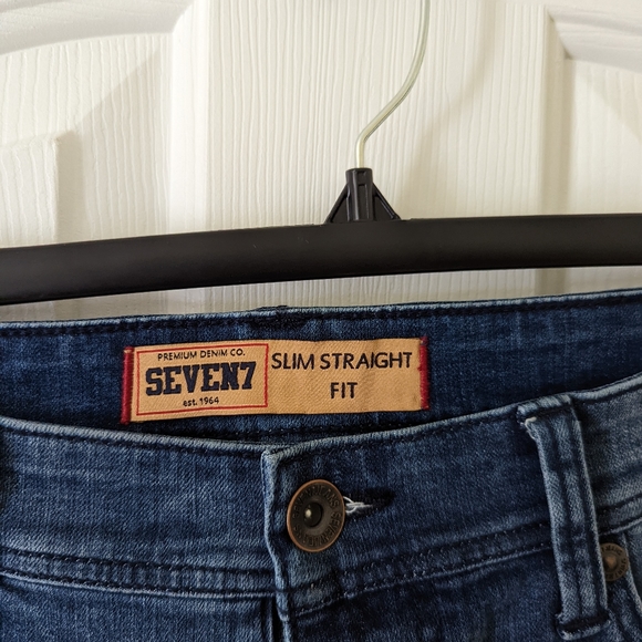 Seven7 Slim Straight Jeans 36x32 - Picture 2 of 4